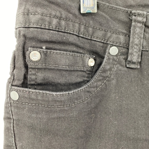 Suko Jeans Shorts Women's Size 12 Black Pockets Front Button Zip Closure - Picture 3 of 12